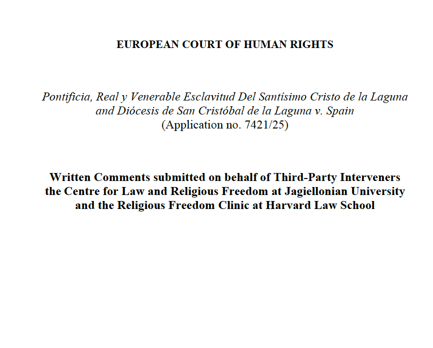 Written comments submitted to the European Court of Human Rights